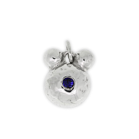 Big Bear Charm With Sapphire Nose