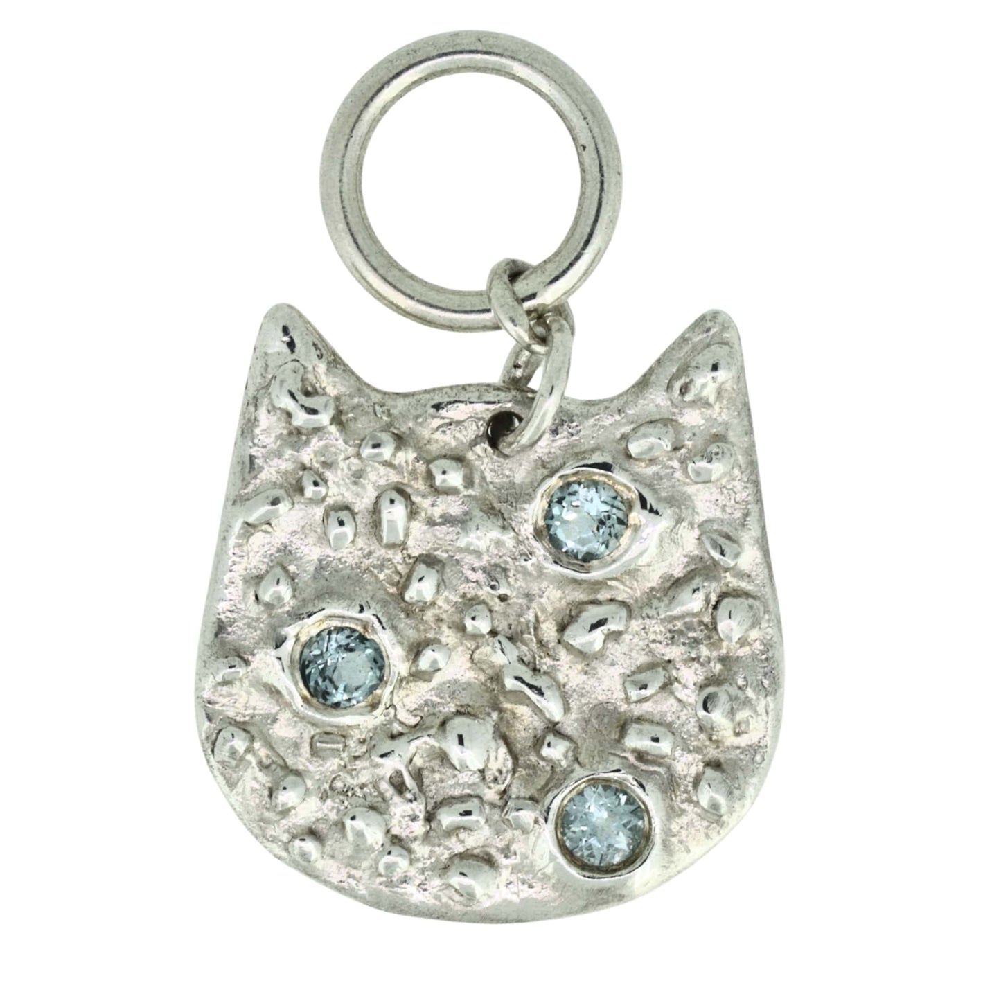 Cat Necklace Triple Blue Topaz