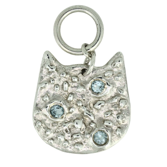 Cat Necklace Triple Blue Topaz